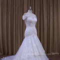 Attractive Style Boat Neckline Wedding Dress